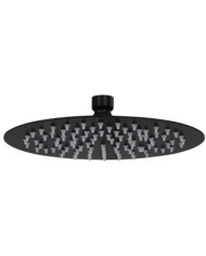 Pomme de douche pluie Acier inoxydable 20 cm Ronde Noir | Mobilier & Déco