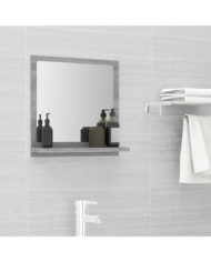 Miroir de bain Sonoma gris 40x10,5x37 cm Bois d'ingénierie | Mobilier & Déco