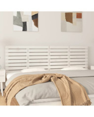 Tête de lit murale Blanc 166x3x63 cm Bois massif de pin | Mobilier & Déco