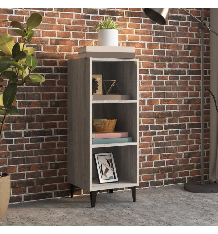 Buffet sonoma gris 34,5x32,5x90 cm bois d'ingénierie | Mobilier & Déco