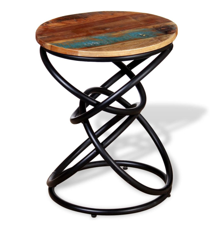 Table d'appoint Bois de récupération massif | Mobilier & Déco