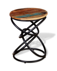 Table d'appoint Bois de récupération massif | Mobilier & Déco