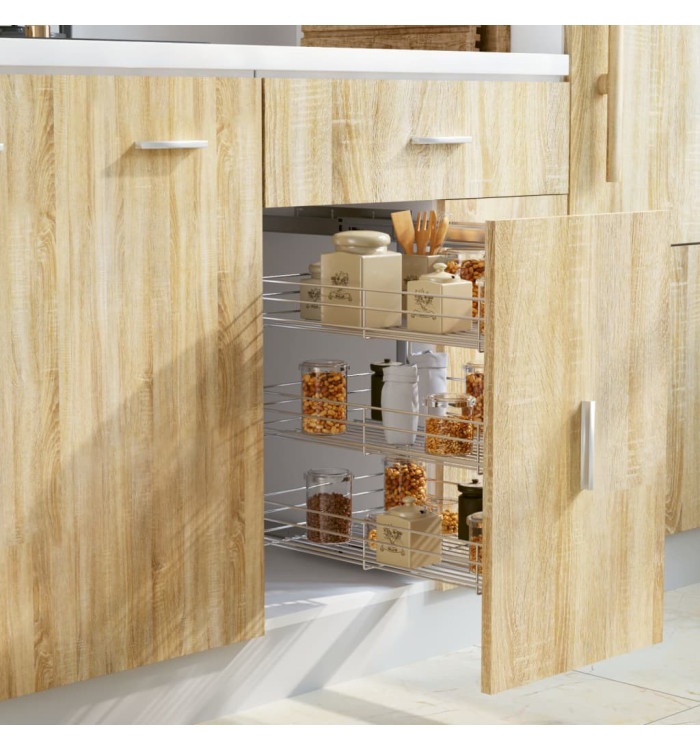 Panier à 3 niveaux métallique de cuisine 47x35x56 cm | Mobilier & Déco