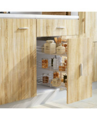 Panier à 3 niveaux métallique de cuisine 47x35x56 cm | Mobilier & Déco