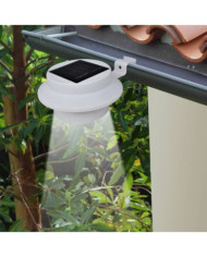 Lampes solaires 6 pcs pour clôture gouttière Blanc | Mobilier & Déco