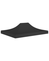 Toit de tente de réception 4x3 m Noir 270 g/m² | Mobilier & Déco