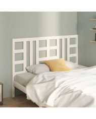 Tête de lit Blanc 166x4x100 cm Bois massif de pin | Mobilier & Déco