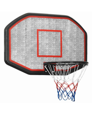 Panneau de basket-ball Noir 109x71x3 cm Polyéthylène | Mobilier & Déco