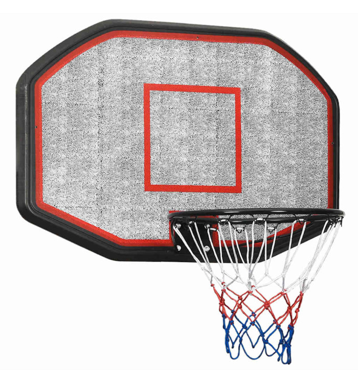 Panneau de basket-ball Noir 109x71x3 cm Polyéthylène | Mobilier & Déco