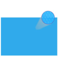 Couverture de piscine rectangulaire 600x400 cm PE Bleu | Mobilier & Déco