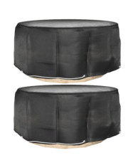 Housses pour meubles de jardin 2 pcs 10 œillets Ø260x90 cm rond | Mobilier & Déco