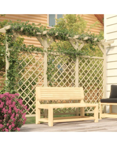 Clôture à treillis de jardin avec pergola 300x50x200 cm Pin | Mobilier & Déco