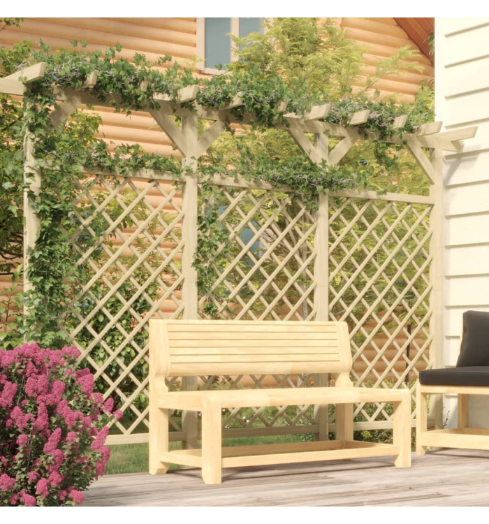 Clôture à treillis de jardin avec pergola 300x50x200 cm Pin | Mobilier & Déco