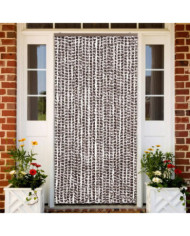 Moustiquaire Marron et blanc 100x220 cm Chenille | Mobilier & Déco