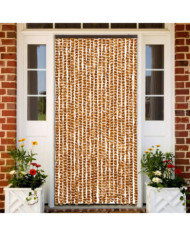 Moustiquaire Ocre et blanc 90x220 cm Chenille | Mobilier & Déco