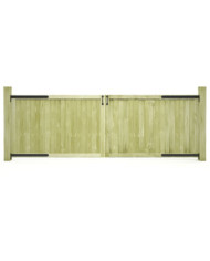 Portillons de jardin 2 pcs Bois de pin imprégné 300x100 cm | Mobilier & Déco