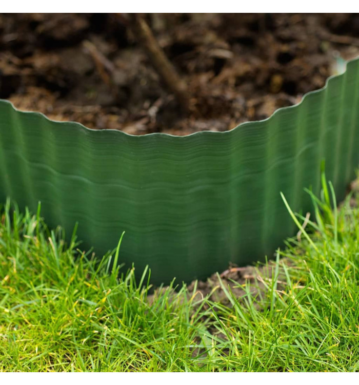 Nature Bordure de jardin 0,15x9 m vert | Mobilier & Déco