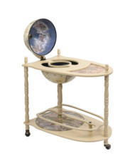 Support de vin autoportant globe Bois d'eucalyptus Vert | Mobilier & Déco