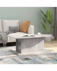 Table basse gris béton 102x55,5x40 cm bois d'ingénierie | Mobilier & Déco