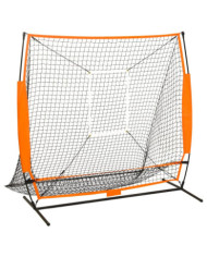 Filet d'entraînement baseball multisport Noir 174x76x158,5 cm | Mobilier & Déco