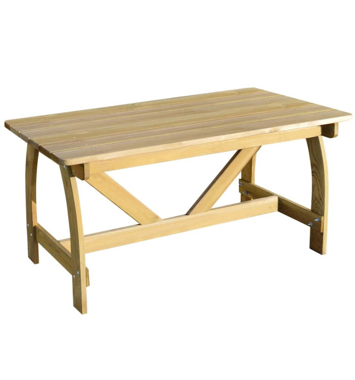 Table de jardin 150x74x75 cm Bois de pin imprégné | Mobilier & Déco