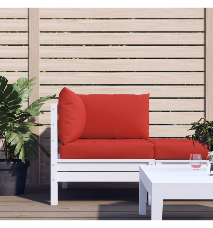 Coussins de palette lot de 3 rouge tissu oxford | Mobilier & Déco