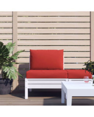 Coussins de palette lot de 2 rouge tissu oxford | Mobilier & Déco
