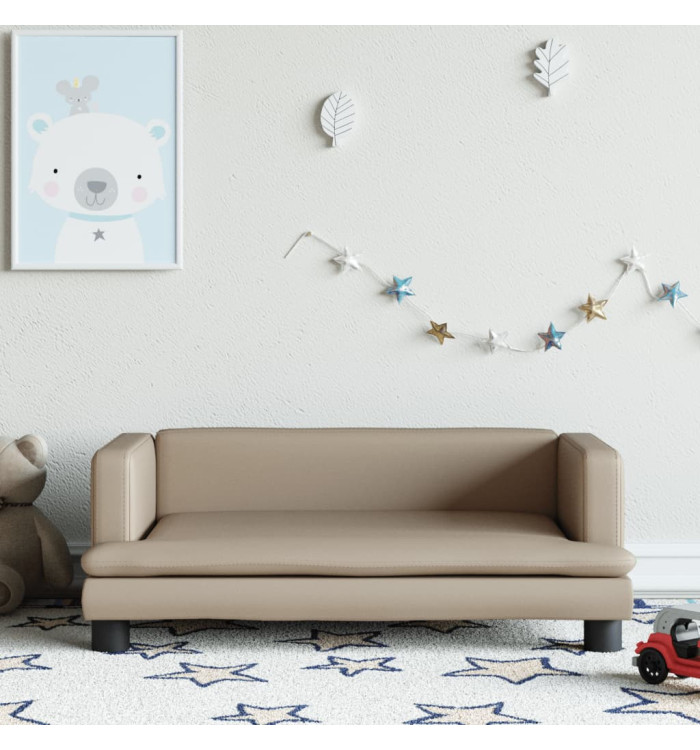 Canapé pour enfants cappuccino 80x45x30 cm similicuir | Mobilier & Déco