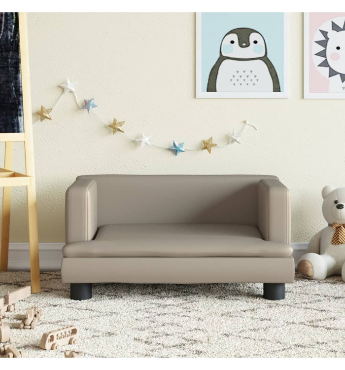Canapé pour enfants cappuccino 60x40x30 cm similicuir | Mobilier & Déco