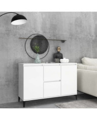 Buffet blanc 104x35x70 cm bois d'ingénierie | Mobilier & Déco