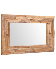 Miroir décoratif Teck 90x60 cm Rectangulaire | Mobilier & Déco