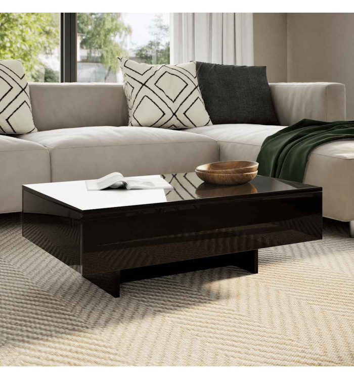 Table basse Haute brillance Noir | Mobilier & Déco