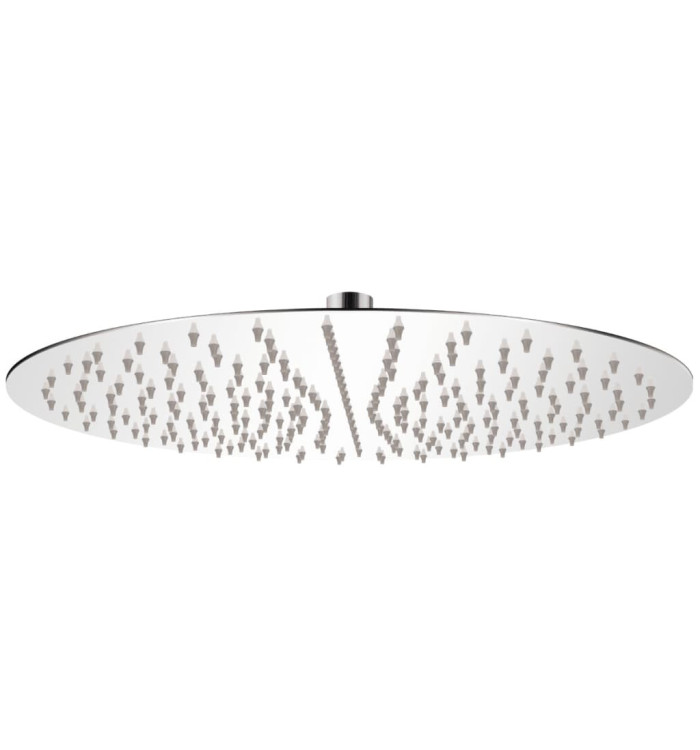 Tête de douche plongeante ronde en acier inoxydable 40 cm | Mobilier & Déco