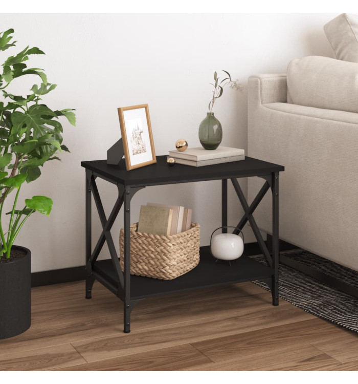 Table d'appoint Noir 55x38x45 cm Bois d'ingénierie | Mobilier & Déco