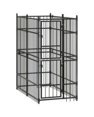 Chenil d'extérieur pour chiens Acier 1,84 m² | Mobilier & Déco
