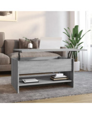 Table basse Sonoma gris 80x50x40 cm Bois d'ingénierie | Mobilier & Déco