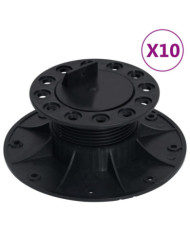 Pieds de terrasse réglables 10 pcs 60-88 mm | Mobilier & Déco