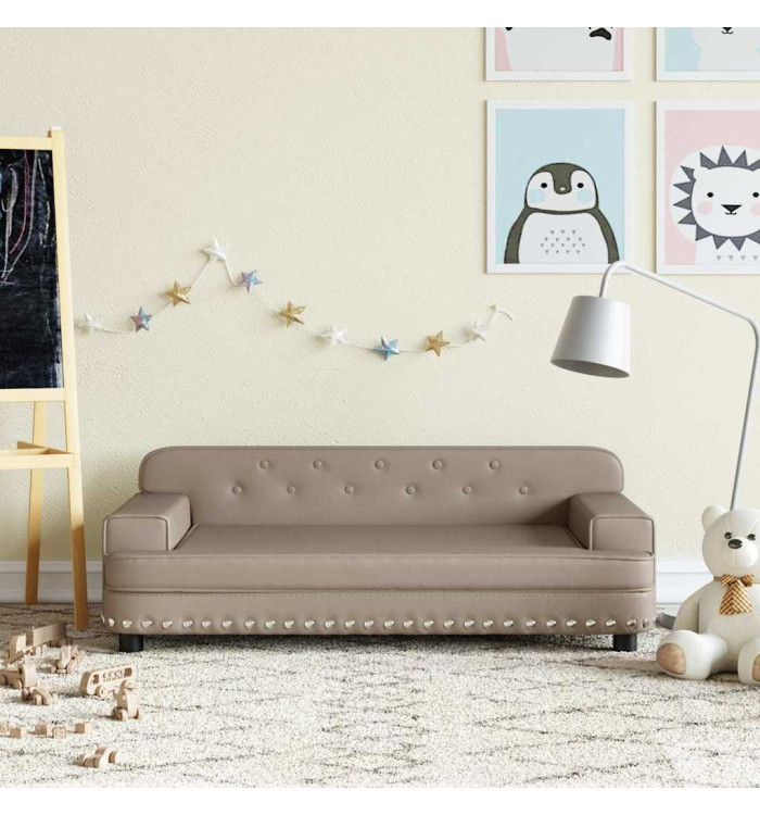 Canapé pour enfants cappuccino 90x53x30 cm similicuir | Mobilier & Déco