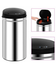 Poubelle à capteur automatique 50 L Acier inoxydable | Mobilier & Déco