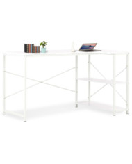 Bureau d'ordinateur Blanc 120x72x70 cm | Mobilier & Déco