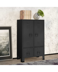 Garde-robe industrielle Anthracite 67x35x107 cm Acier | Mobilier & Déco