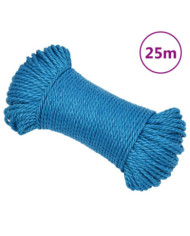 Corde de travail Bleu 6 mm 25 m Polypropylène | Mobilier & Déco