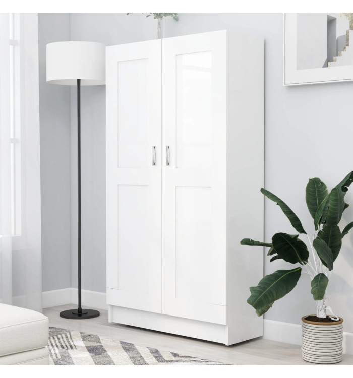 Bibliothèque Blanc 82,5x30,5x150 cm Bois d’ingénierie | Mobilier & Déco