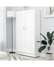 Bibliothèque Blanc 82,5x30,5x150 cm Bois d’ingénierie | Mobilier & Déco