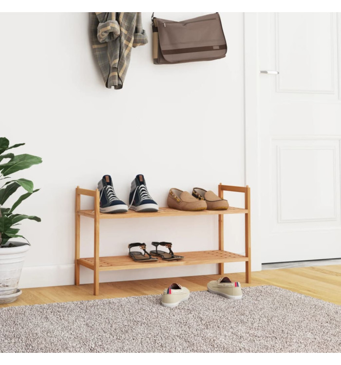 Meuble à chaussures 69x27x41 cm Bois massif de noyer | Mobilier & Déco