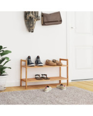 Meuble à chaussures 69x27x41 cm Bois massif de noyer | Mobilier & Déco