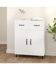 Buffet blanc 69,5x34x90 cm bois d'ingénierie | Mobilier & Déco