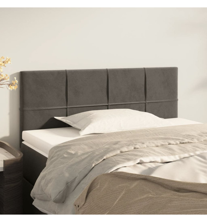 Tête de lit Gris foncé 90x5x78/88 cm Velours | Mobilier & Déco