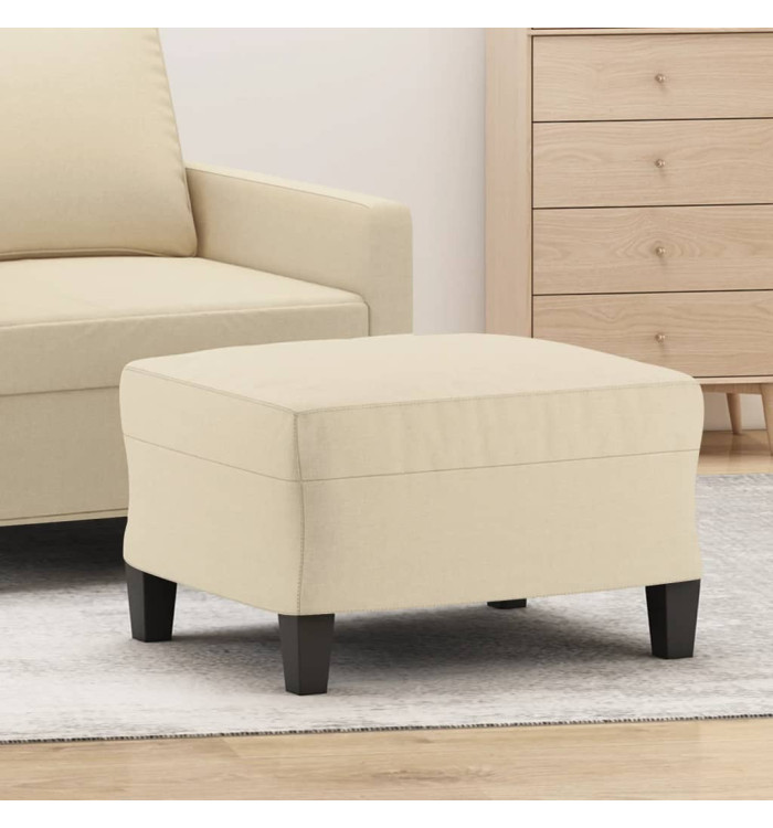 Repose-pied Crème 60x50x41 cm Tissu | Mobilier & Déco