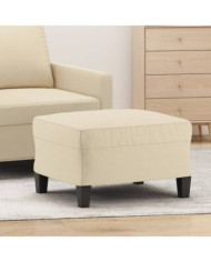Repose-pied Crème 60x50x41 cm Tissu | Mobilier & Déco